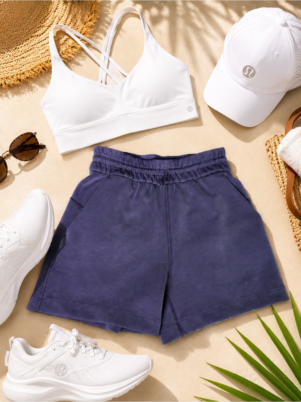 lululemon athletica Women’s Deep Blue Athletic Lounge Shorts
